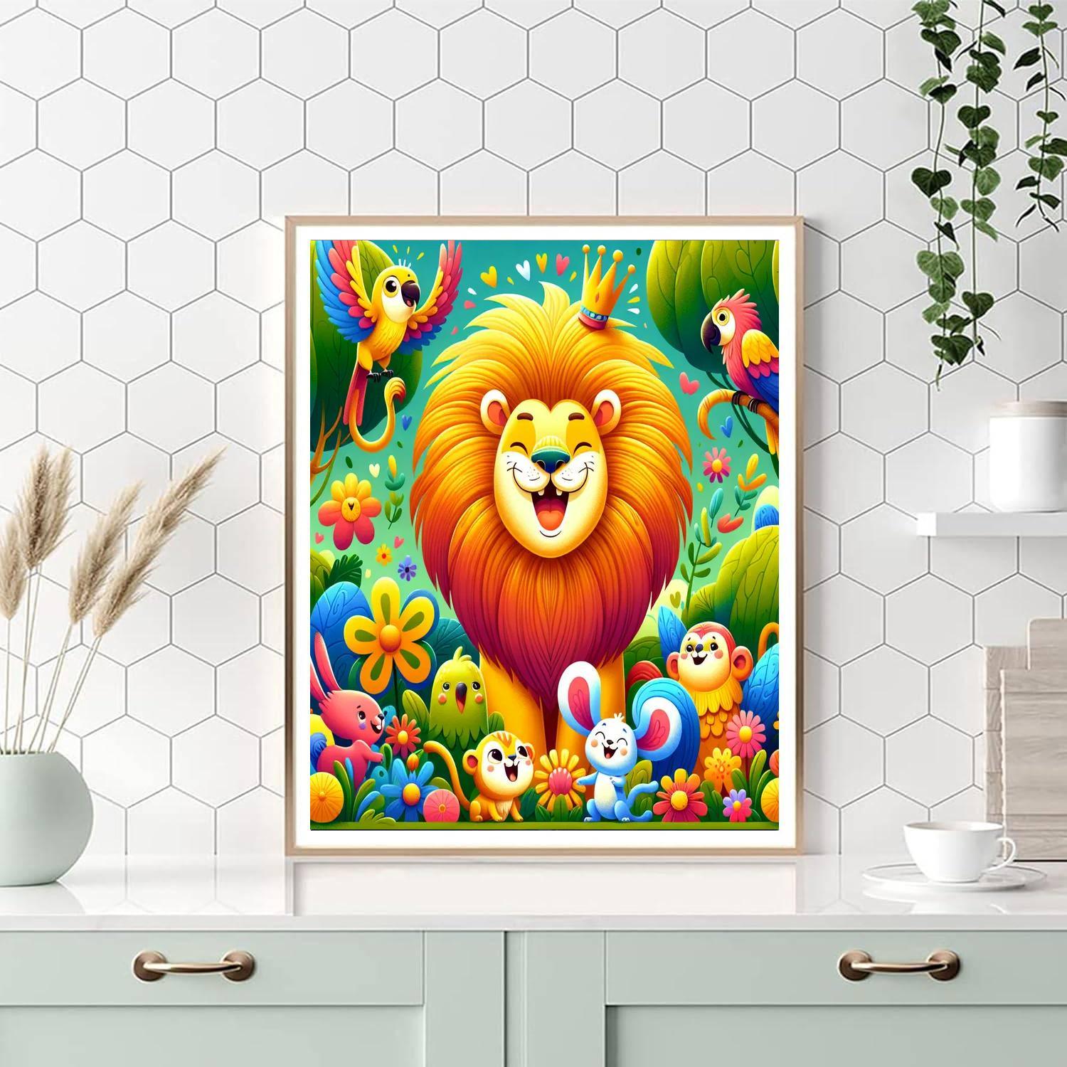 Magical Kingdom Of Animals Painting Number Kit