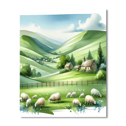 Peaceful Countryside Escape Paint By Color
