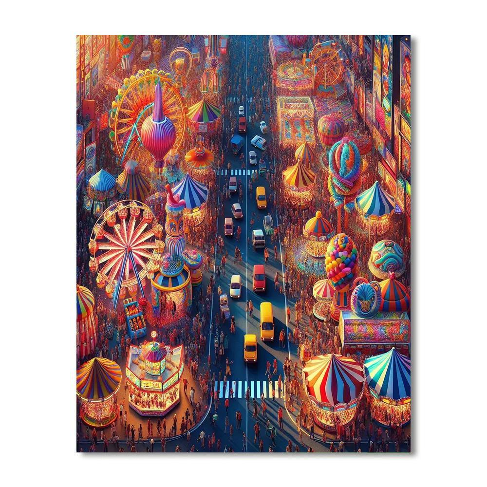 Vivid Carnival Extravaganza Paint By Number
