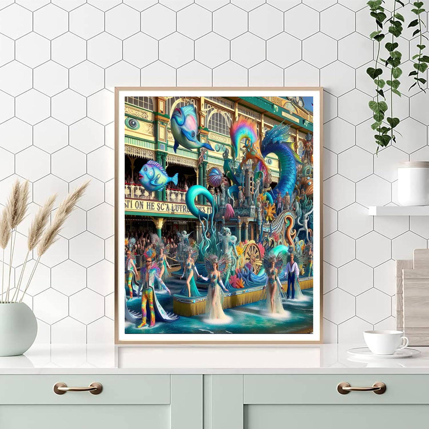 Mermaid Parade - Coney Island Painting Number Kit