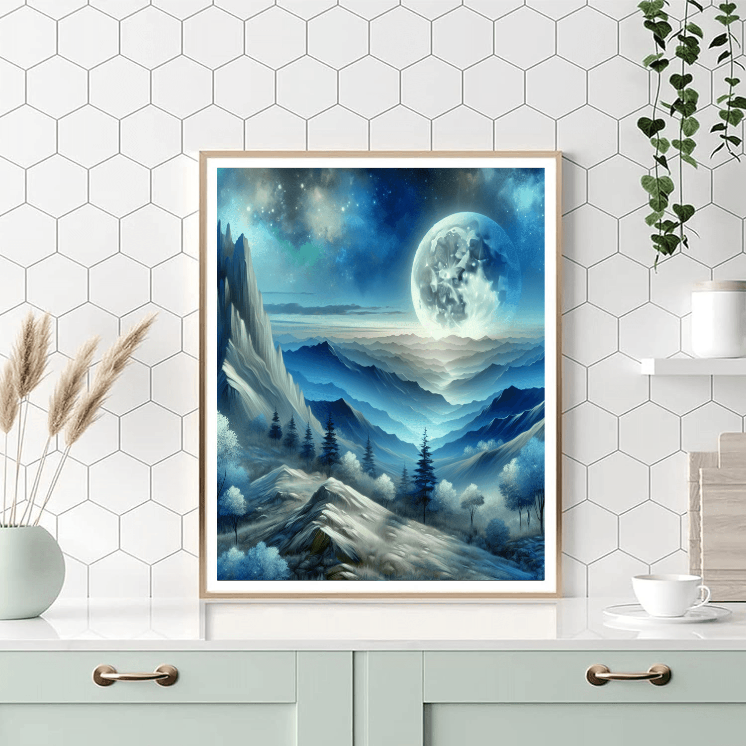 Lunar Mountain Adventure Number Painting