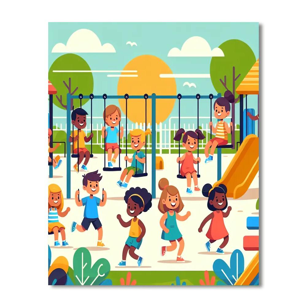 Playful Park Numbered Painting Kits