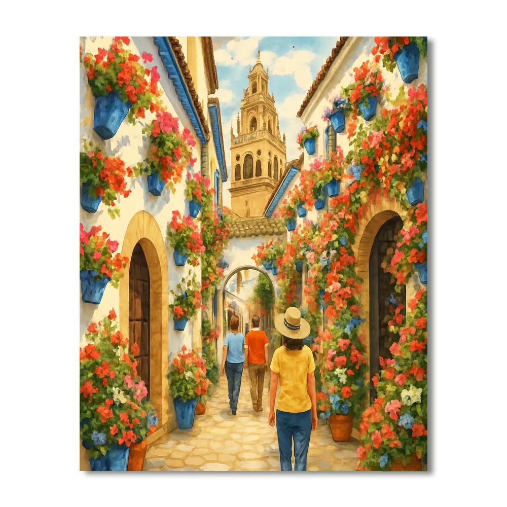 Fiesta De Los Patios - Córdoba Numbered Painting Kits