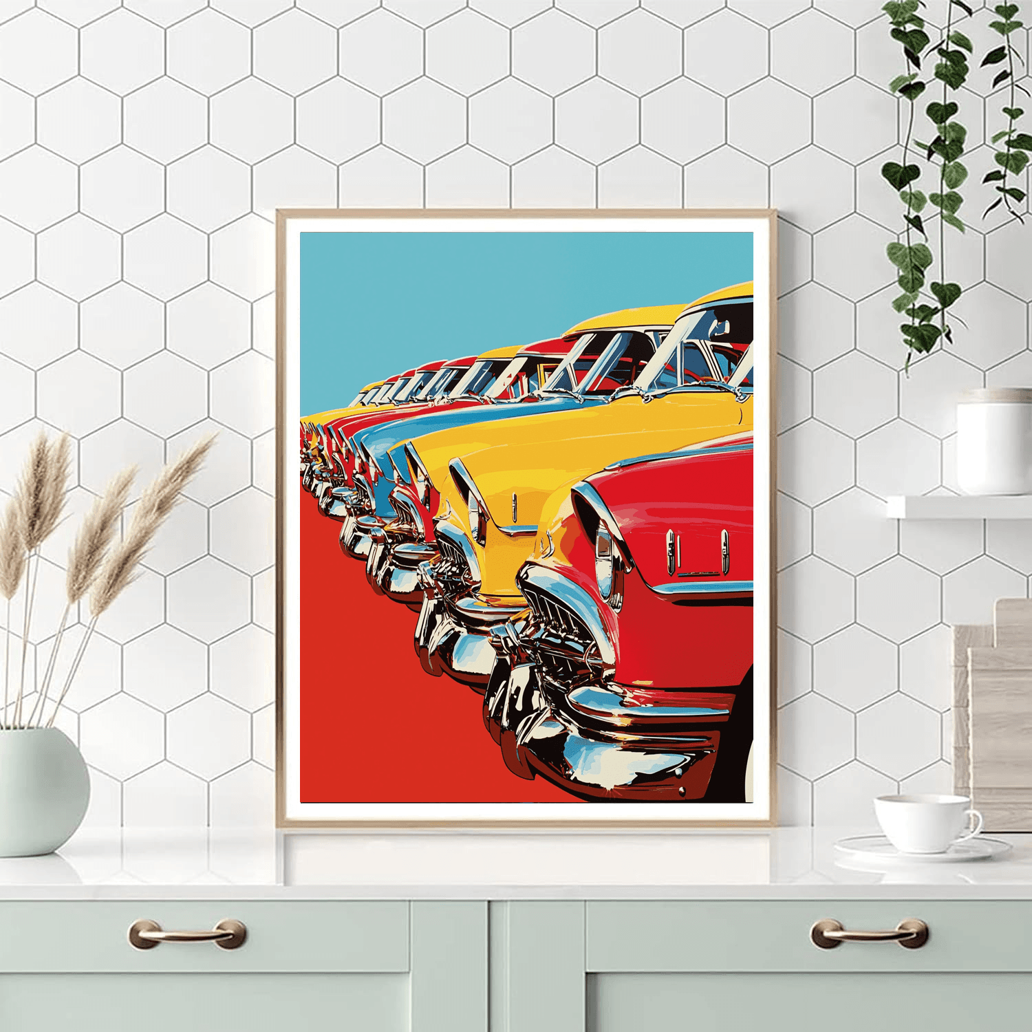 Andy Warhol Inspired Warhol's Vintage Motors  Painting By Numbers Kit