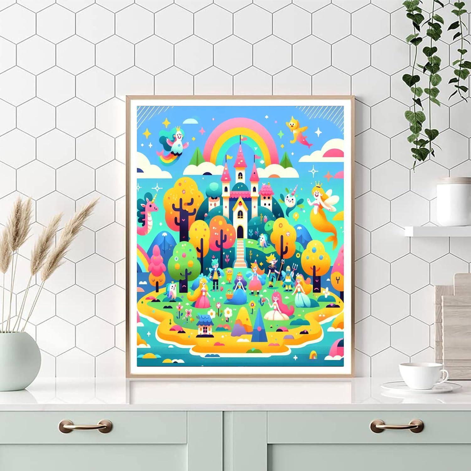 Charming Fantasy Island Paint By Numbers Kits