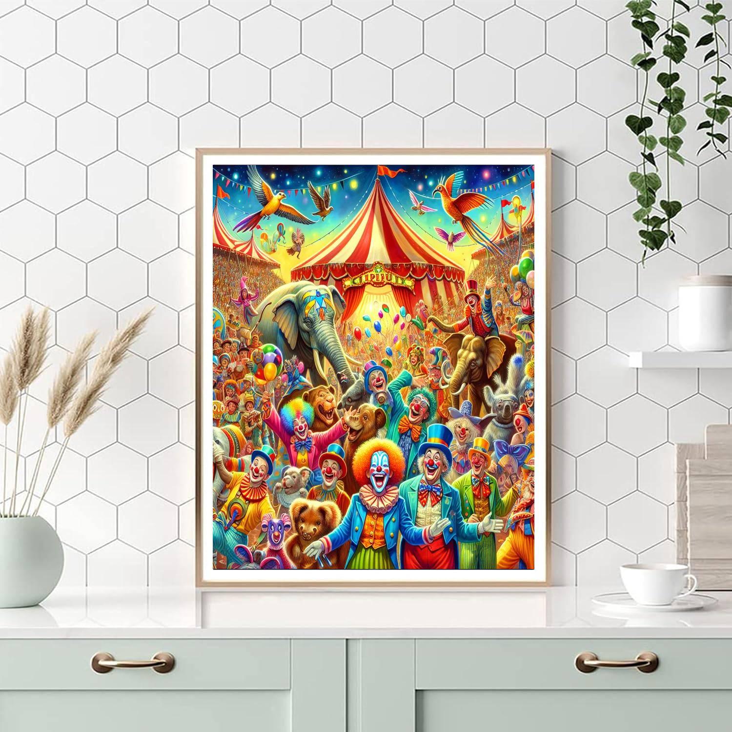 Dynamic Circus Parade Paint By Color