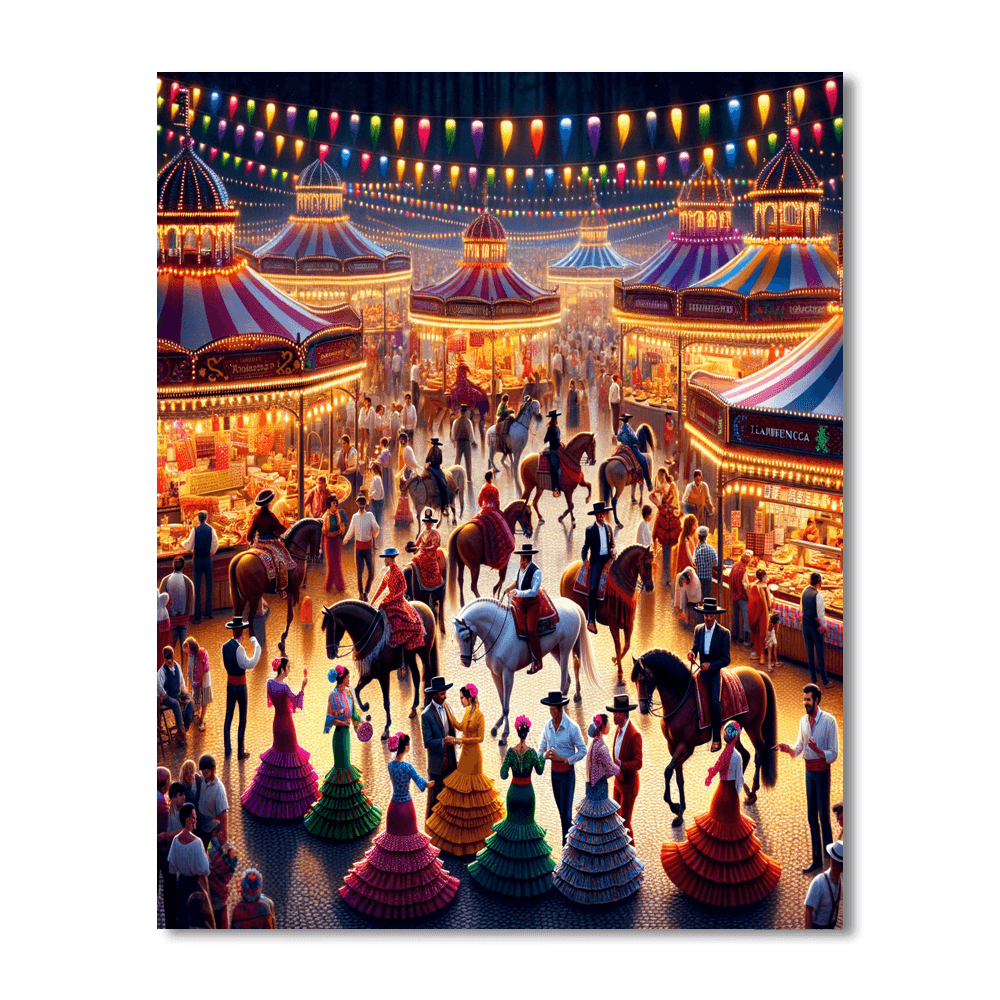 Feria De Abril - Spain Paint By Numbers Kits