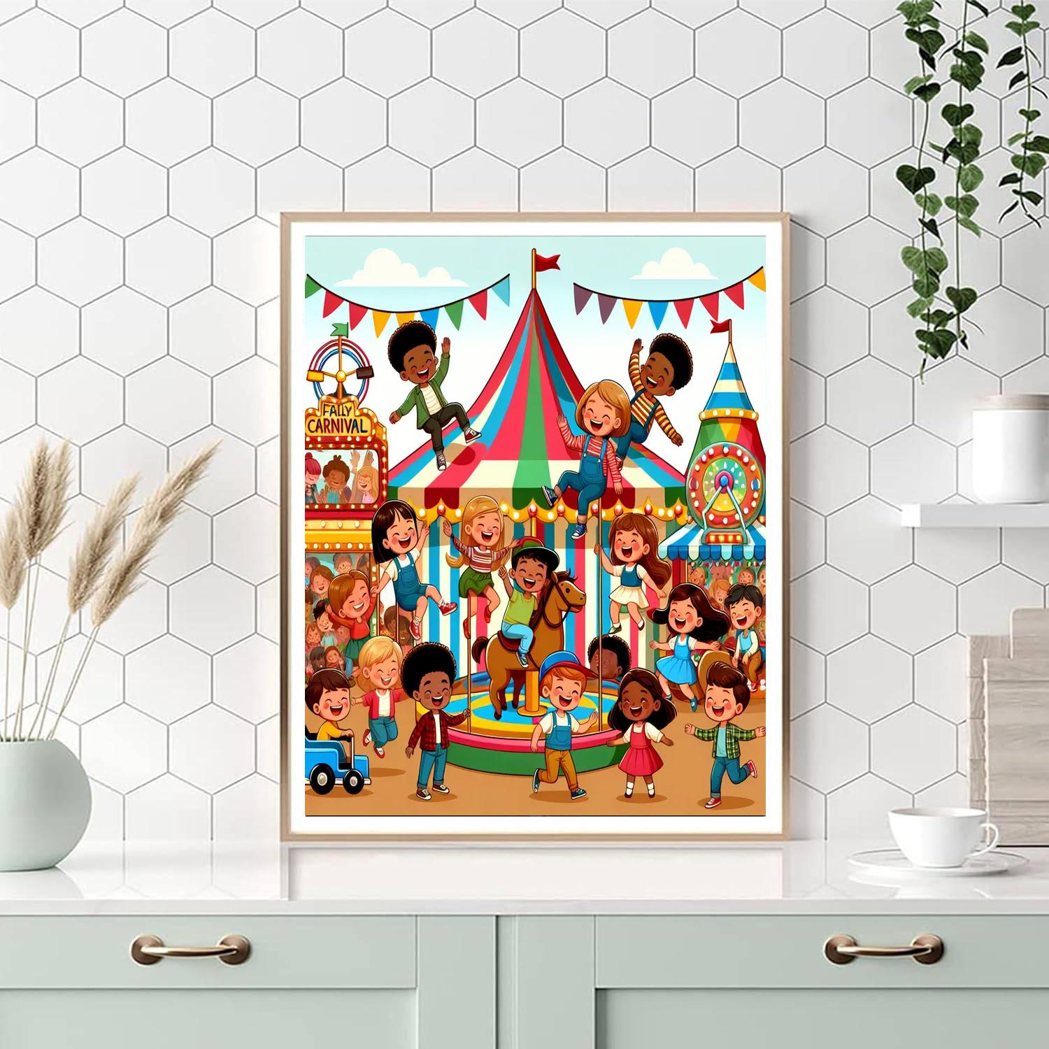 Carnival Adventure Extravaganza Number Painting