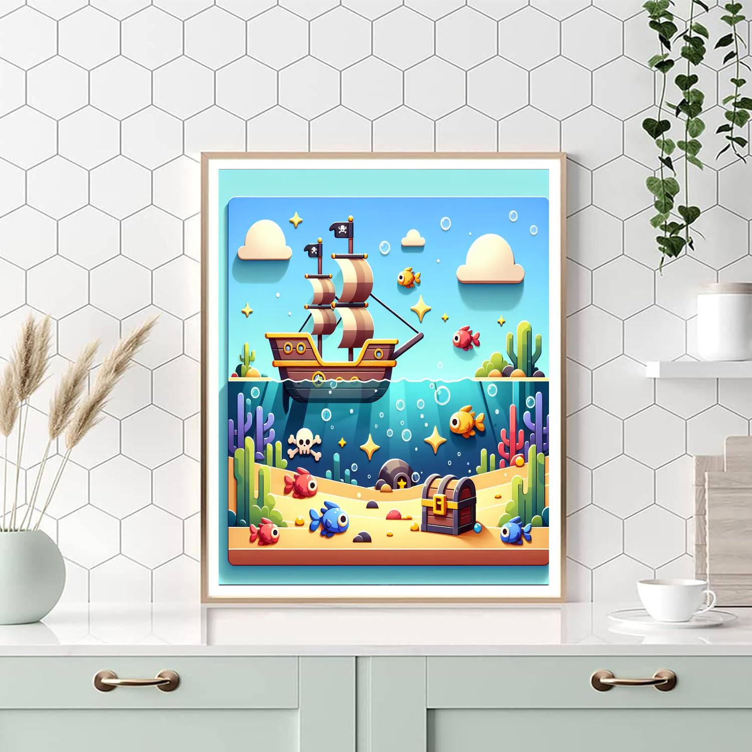 Ocean Treasure Adventure Paint By Numbers Kits
