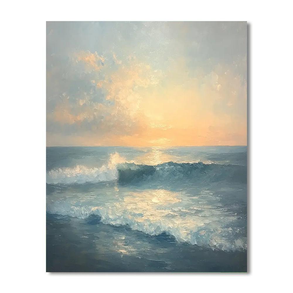 Jean-Baptiste-Camille Corot Inspired Mystic Ocean Lullaby  Painting By Numbers Kit