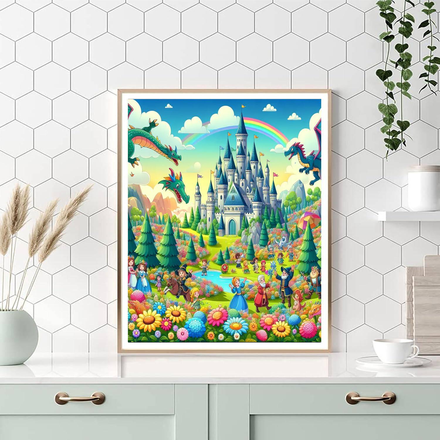 Fantastical Fairytale Kingdom Paint By Numbers Art