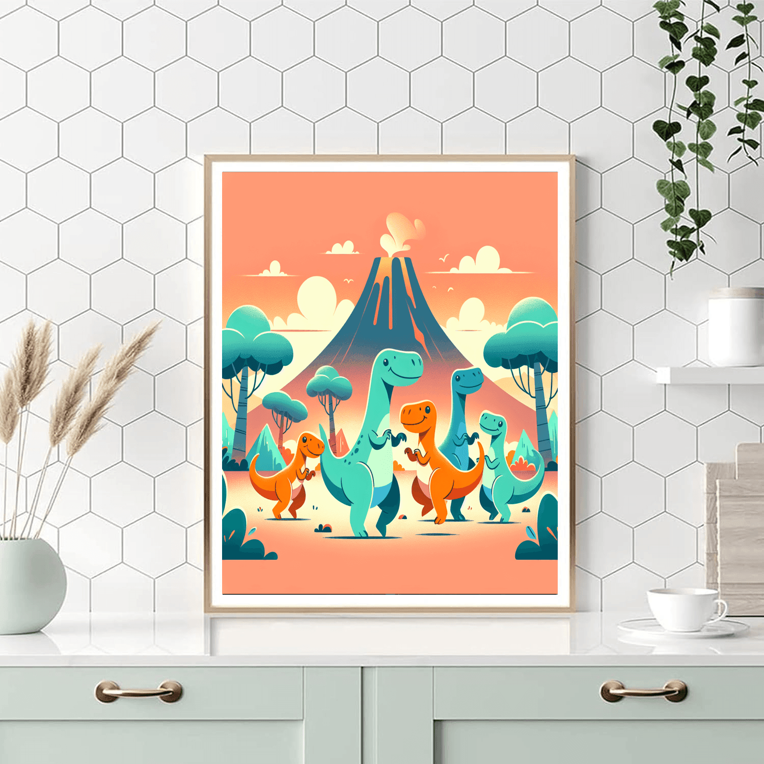 Dinosaur Dance-off Paint By Color