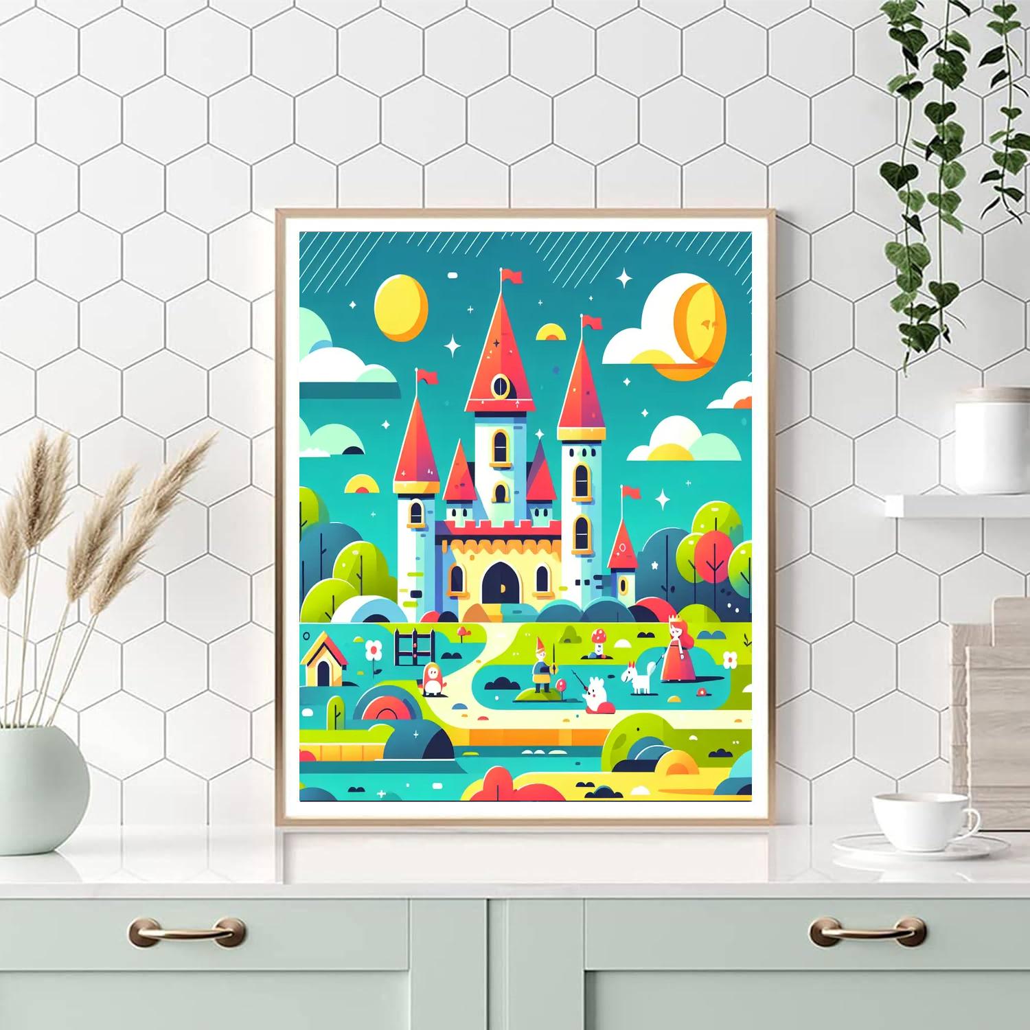 Creative Castle Craft Painting Number Kit