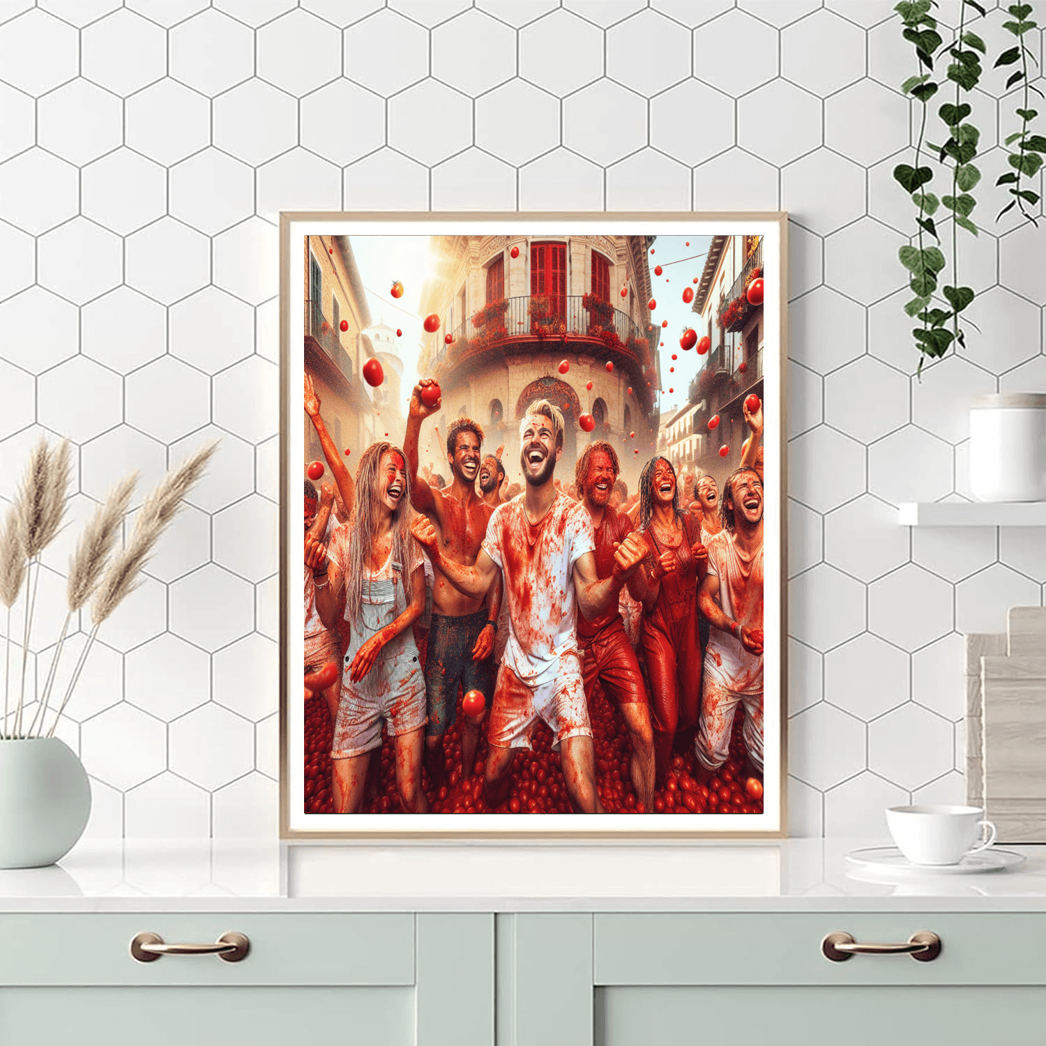 La Tomatina Festival - Spain Painting Number Kit