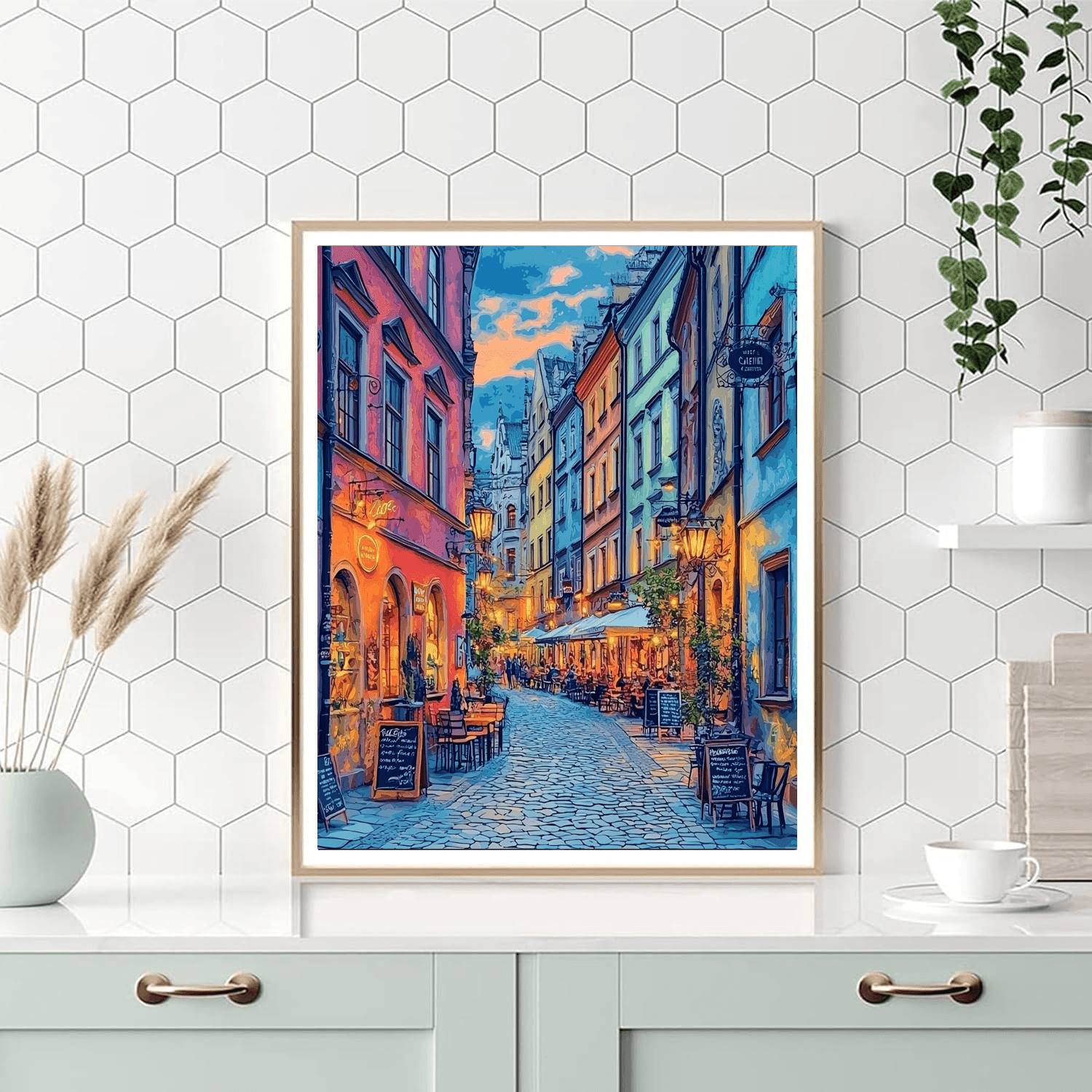 Krakow's Kazimierz District - Poland Painting Number Kit