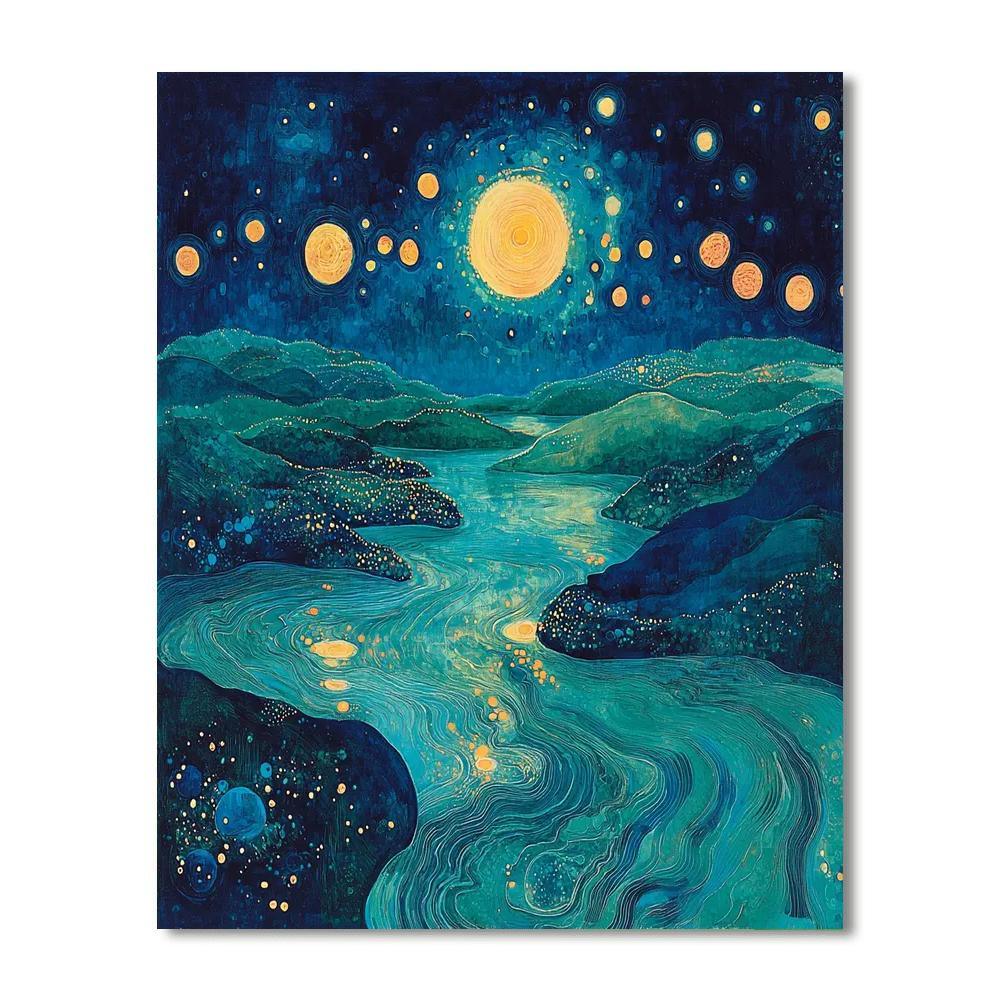 Max Ernst Inspired Enigma Of The Celestial Tides  Painting By Numbers Kit