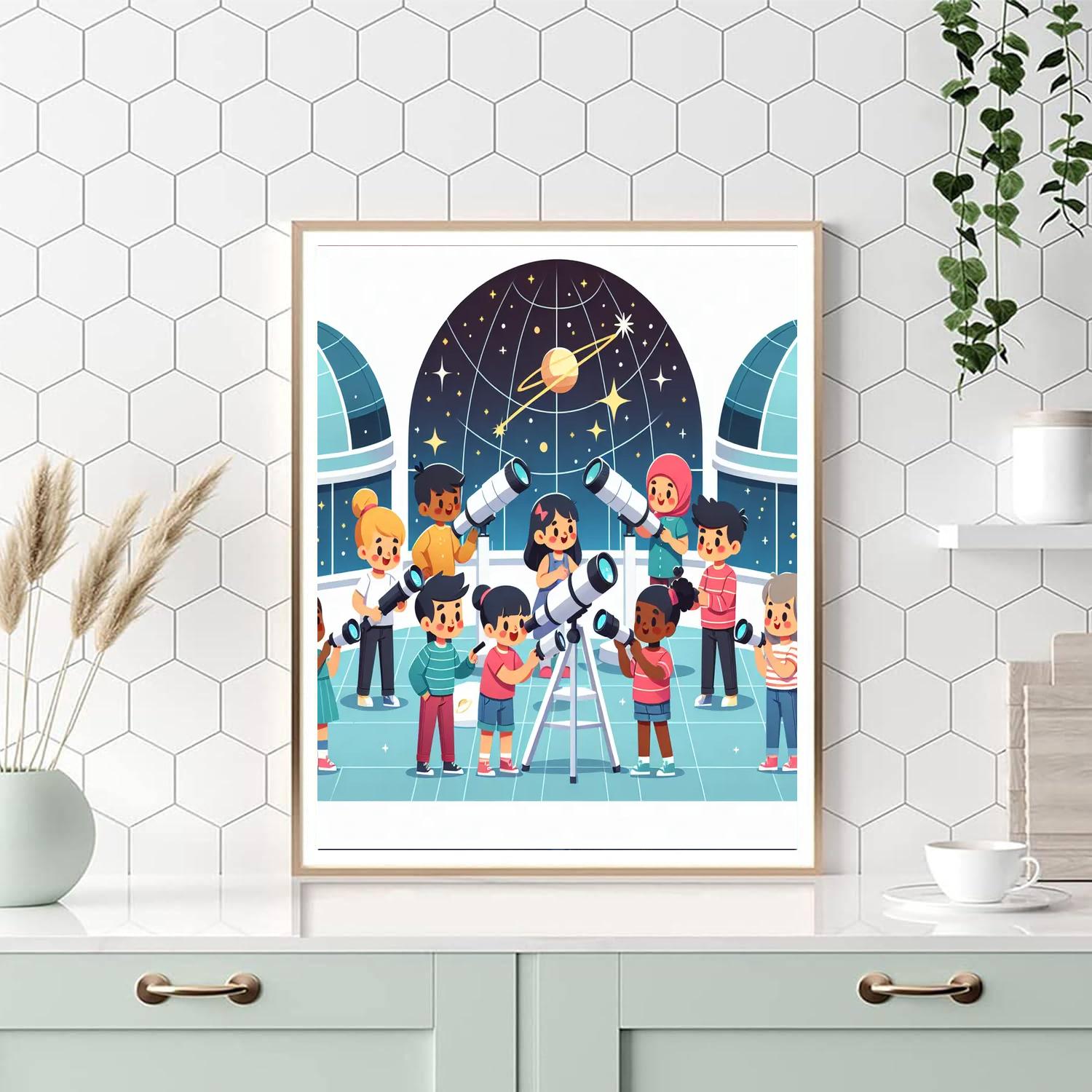Stardust Science Observatory Paint By Number