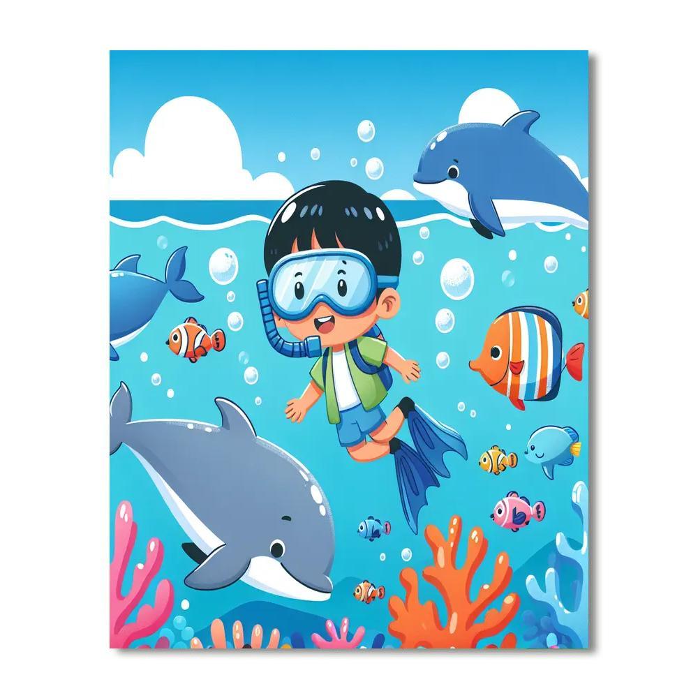 Ocean Creatures Expedition Paint By Number