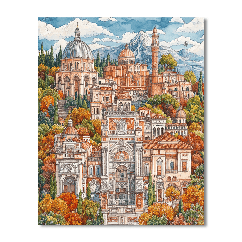 Piranesi Inspired Historical Treasures Of Time  Painting By Numbers Kit
