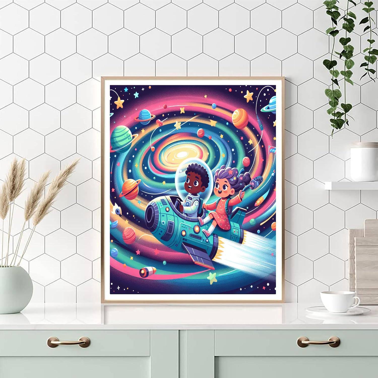 Cosmic Adventure Voyage Painting By Numbers Kit