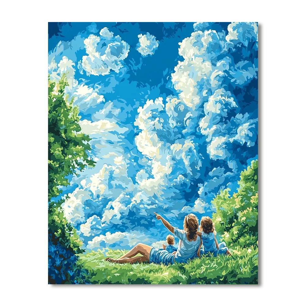 Memories In The Clouds DIY Paint By Numbers