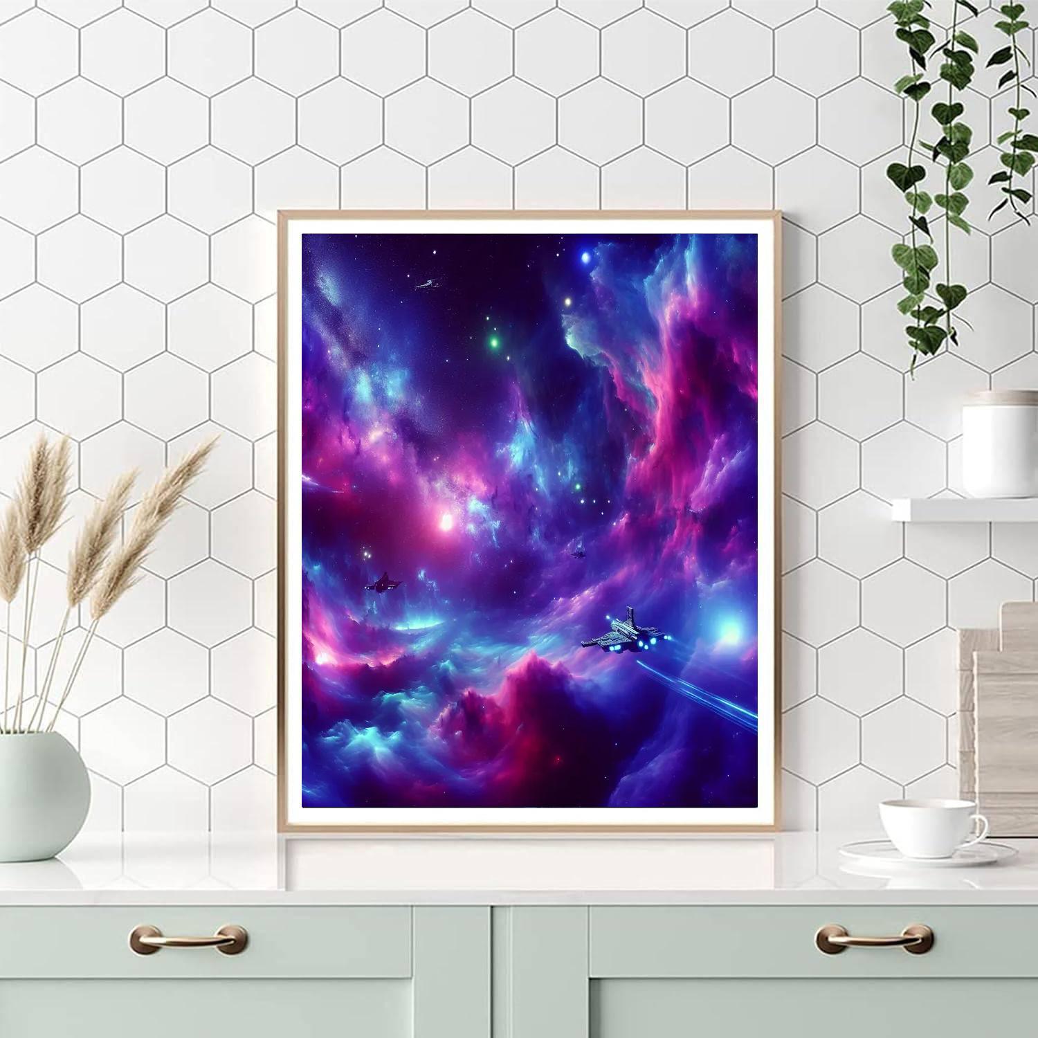 Galactic Frontier Quest DIY Paint By Numbers