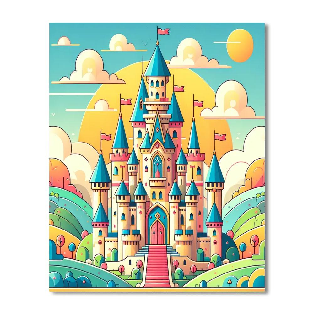 Enchanted Castle Tour Numbered Painting Kits