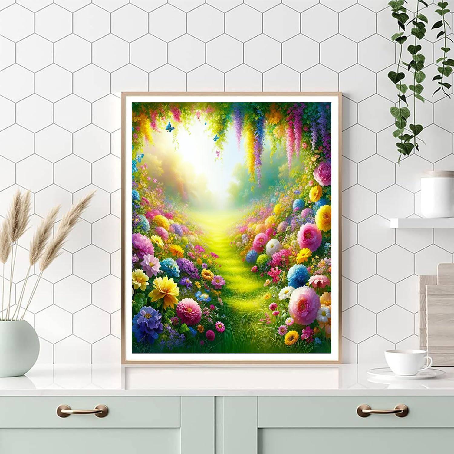 Vibrant Summer Meadows Painting By Numbers Kit