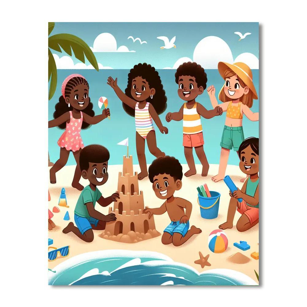 Dazzling Summer Beach Paint By Number