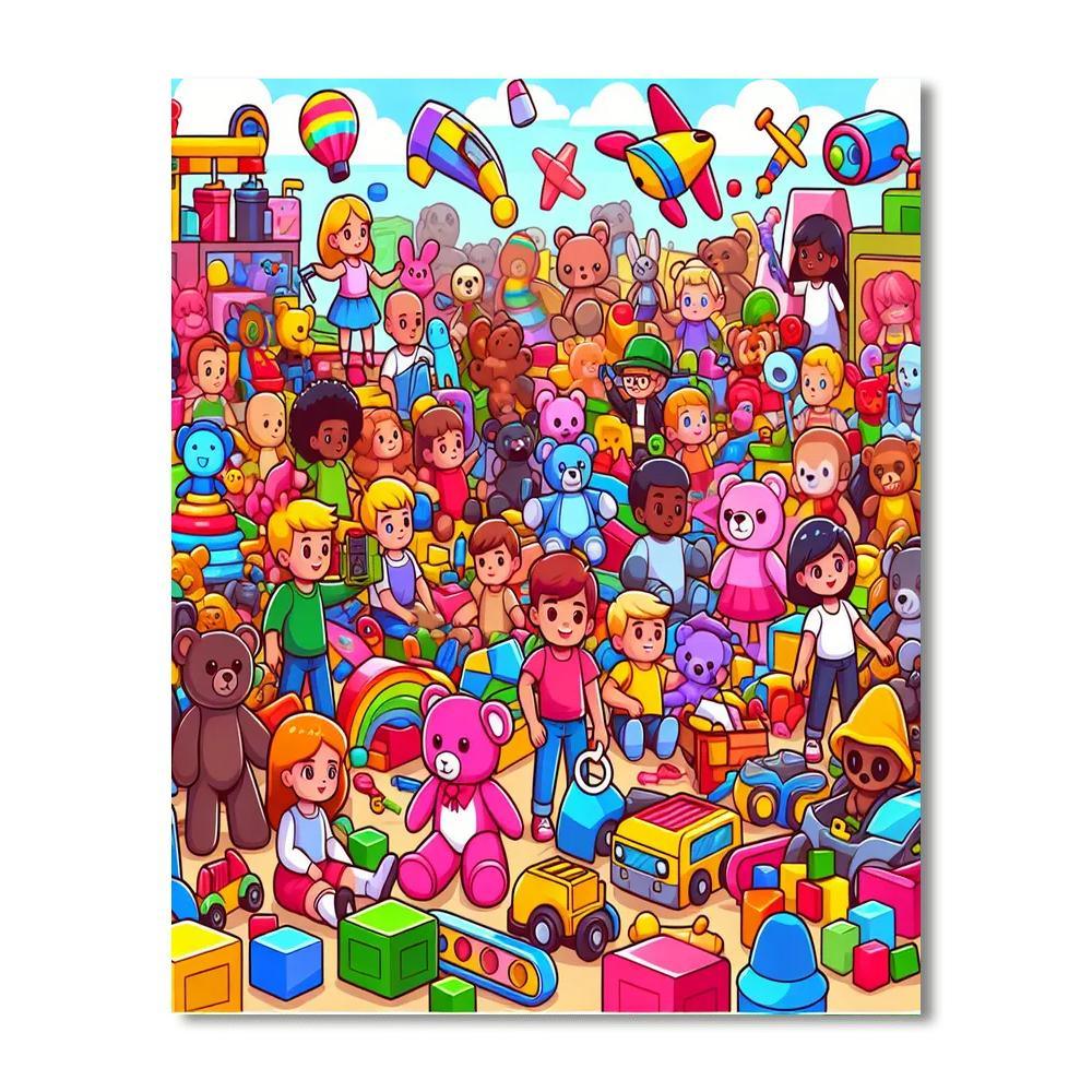 Magical Toy Adventure Paint By Numbers Kits