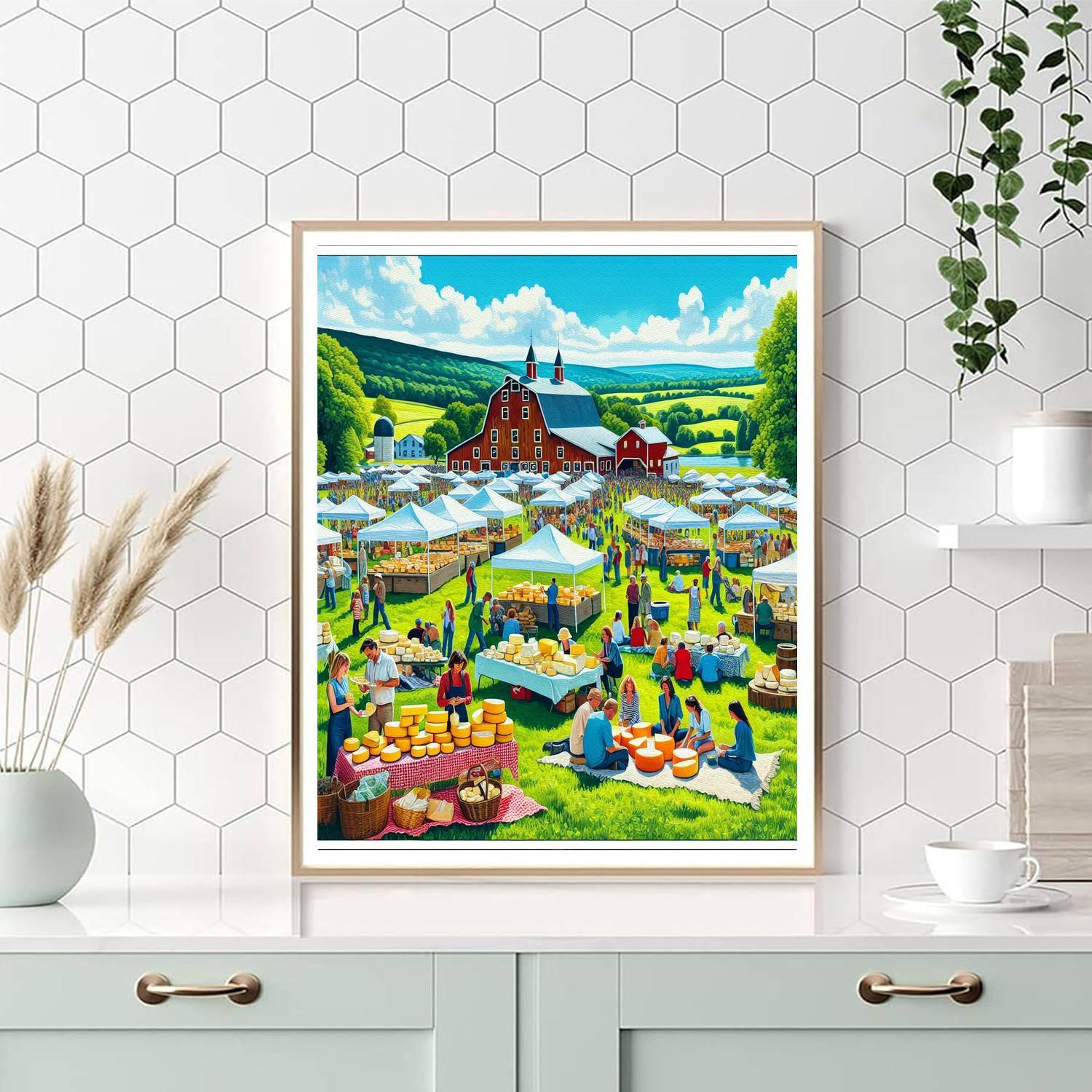 Upstate New York Cheese Festival - Usa Paint By Number