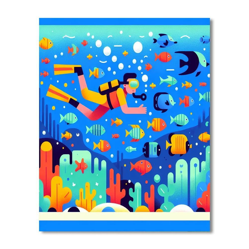 Daring Deep Sea Dive Paint By Numbers Kits