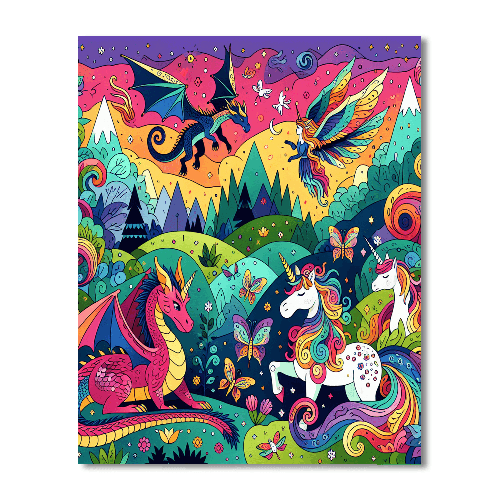 Fantasy Creature Wonderland Paint By Color