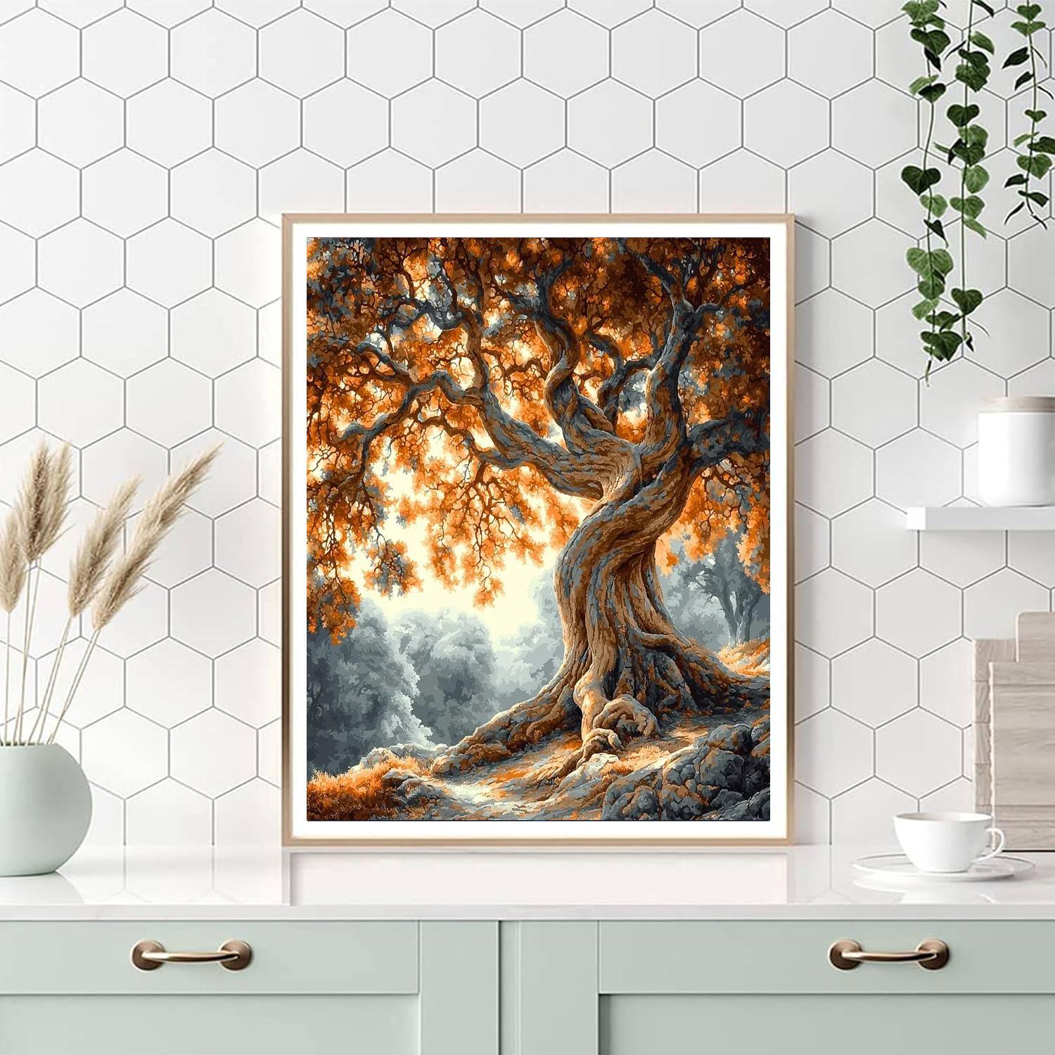 Michelangelo Inspired Majestic Forest Titan  Paint By Numbers