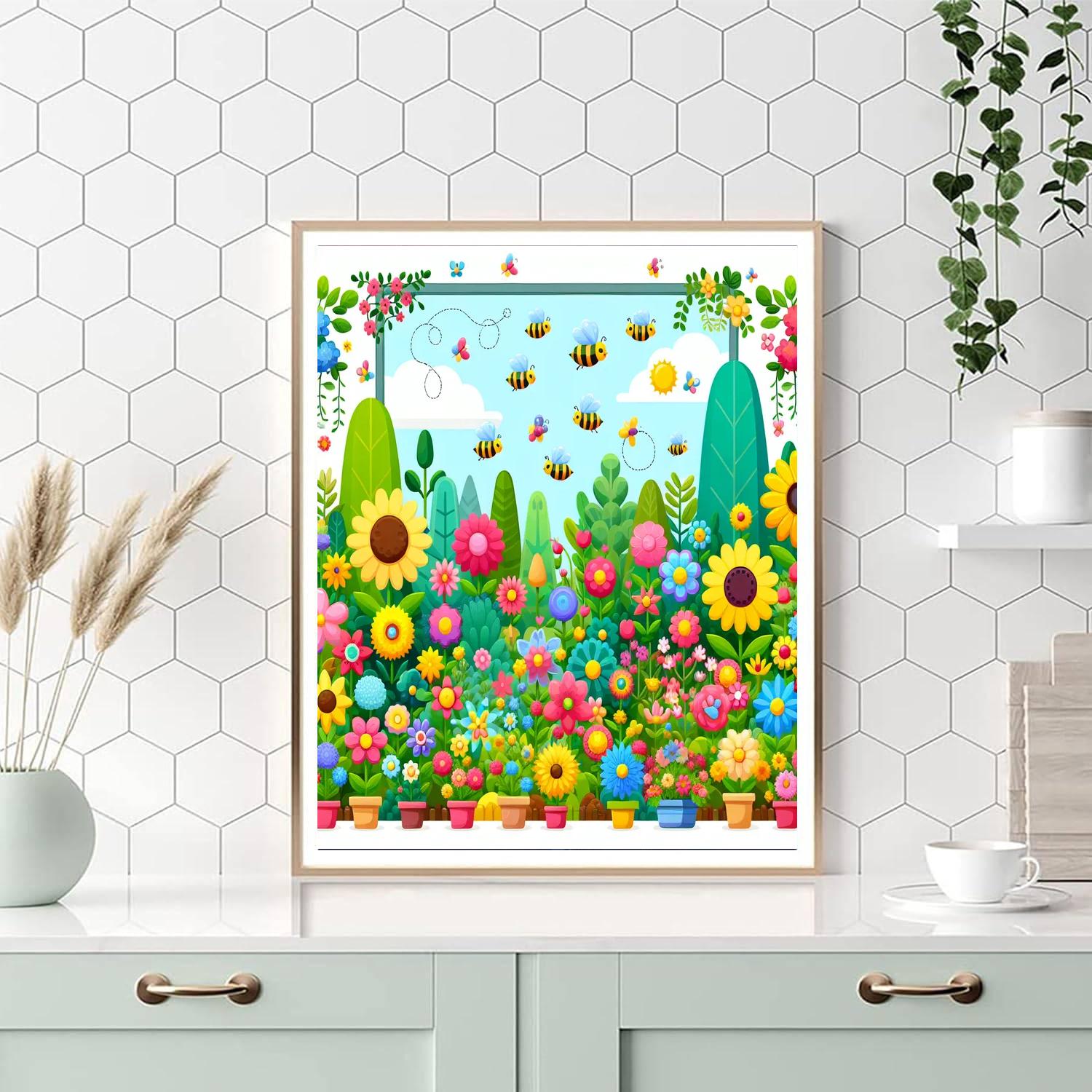 Cheerful Garden Fiesta Paint By Color