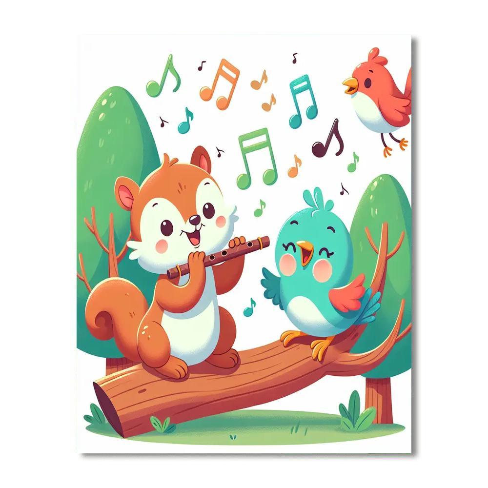 Wondrous Woodland Symphony Paint By Color