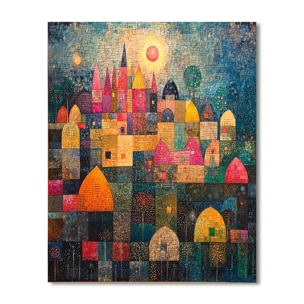 Paul Klee Inspired Infinite Possibilities  Painting Number Kit