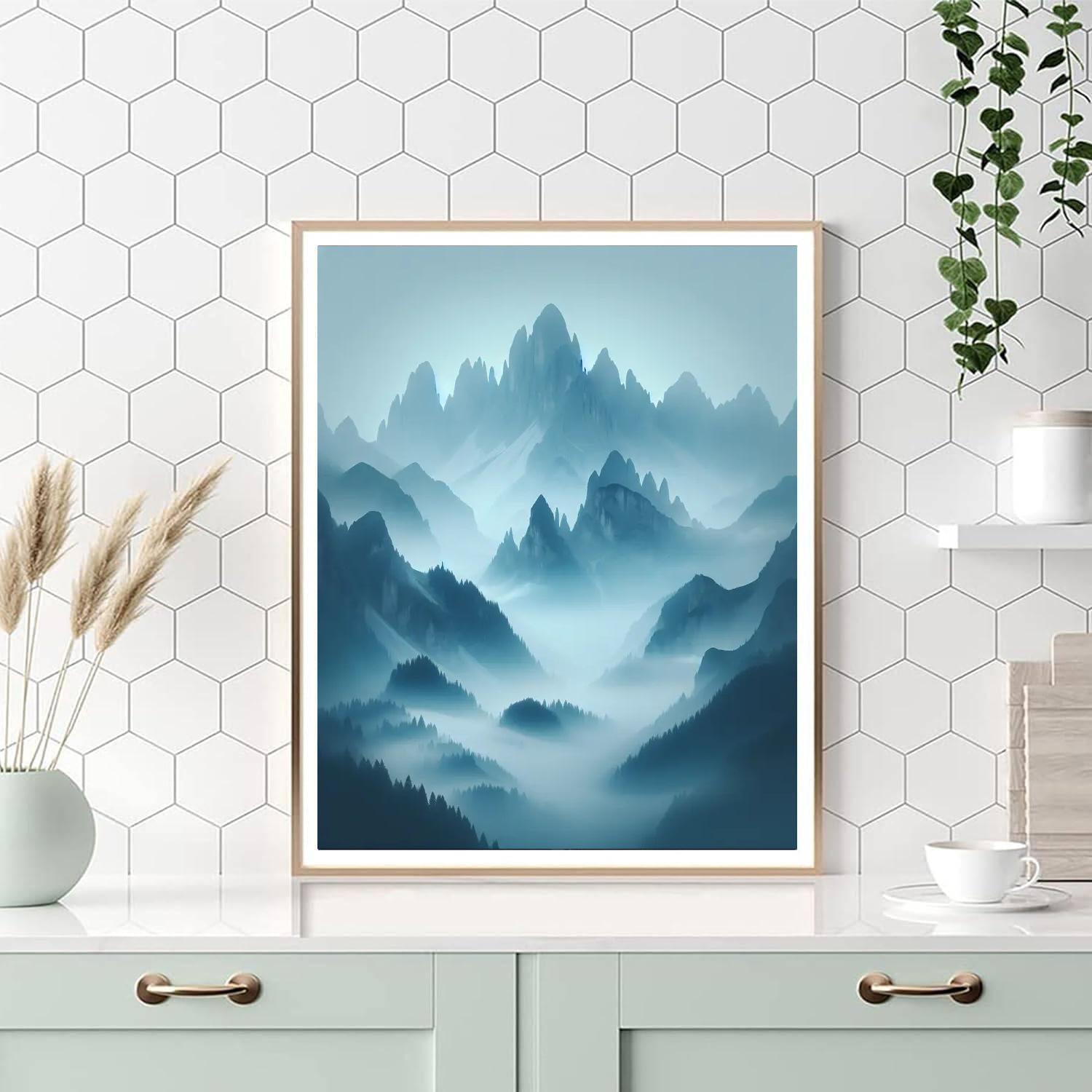 Mystic Mountain Mist Paint By Numbers Art