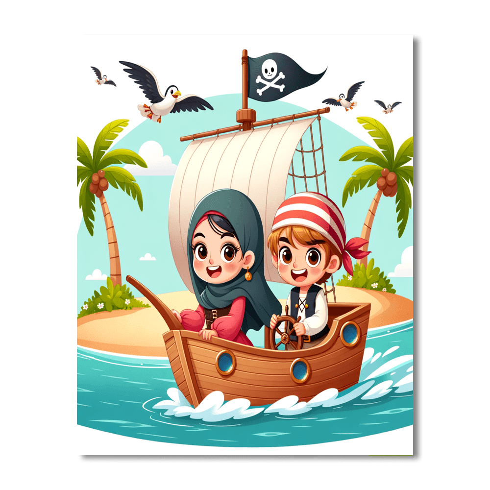 Little Pirates Ahoy Painting By Numbers Kit