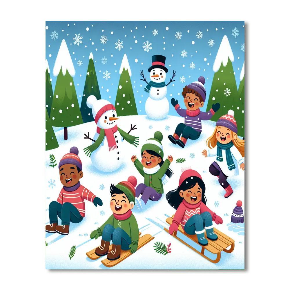 Winter Wonderland Journey Paint By Numbers