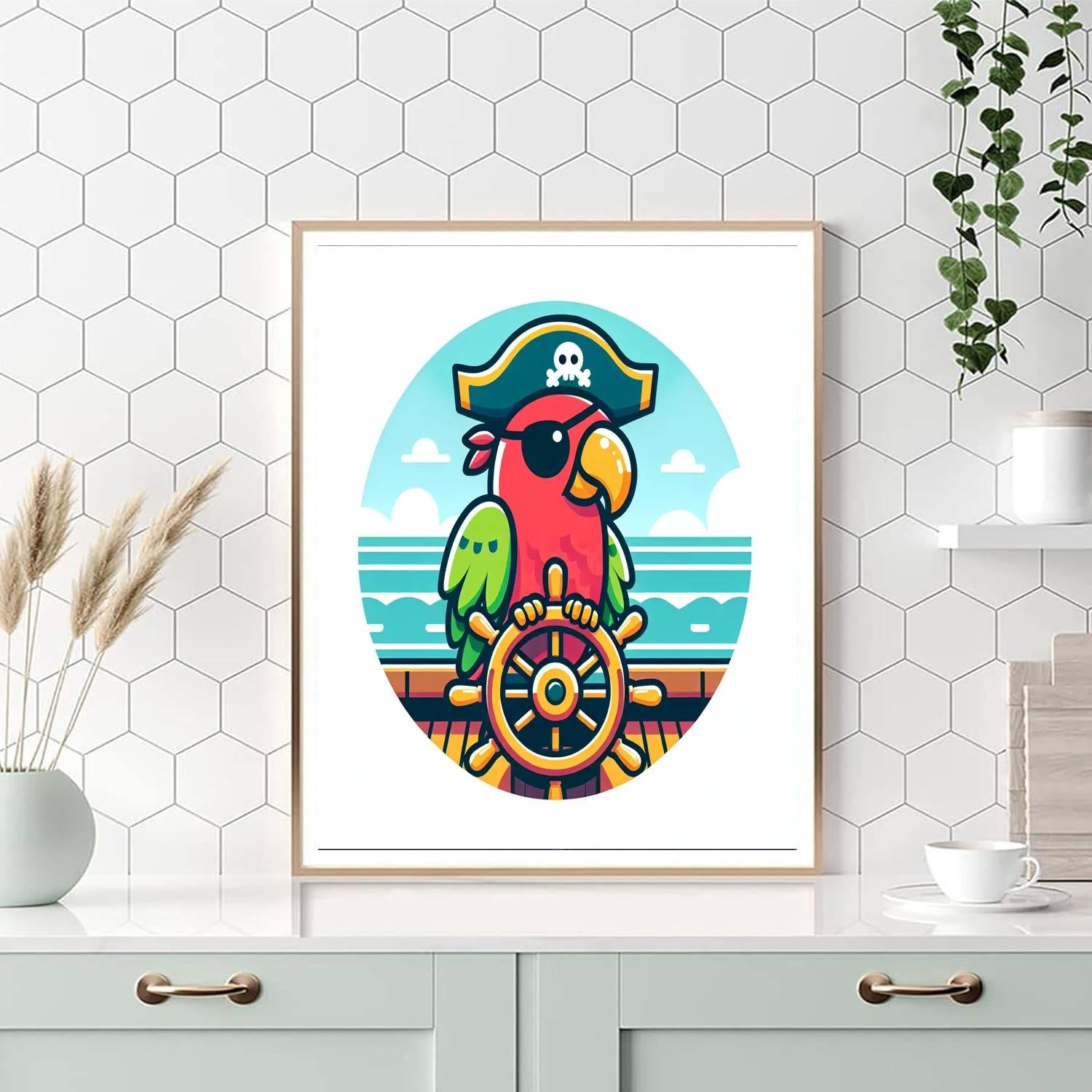 Pirate Parrot's High Seas Adventure Paint By Numbers Kits