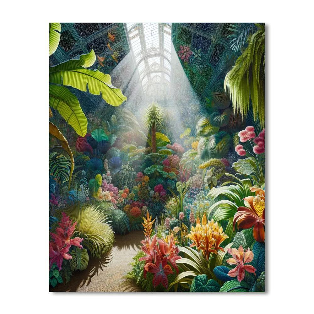Botanical Greenhouse Retreat Paint By Numbers Art