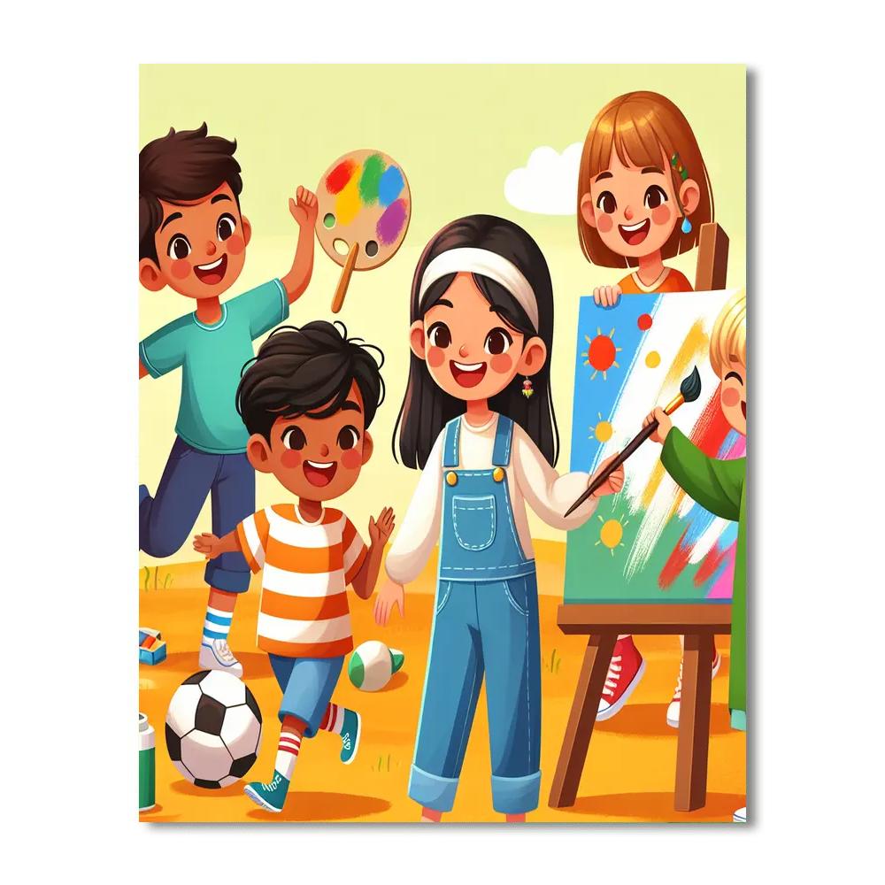 Fantastic Friends Number Painting