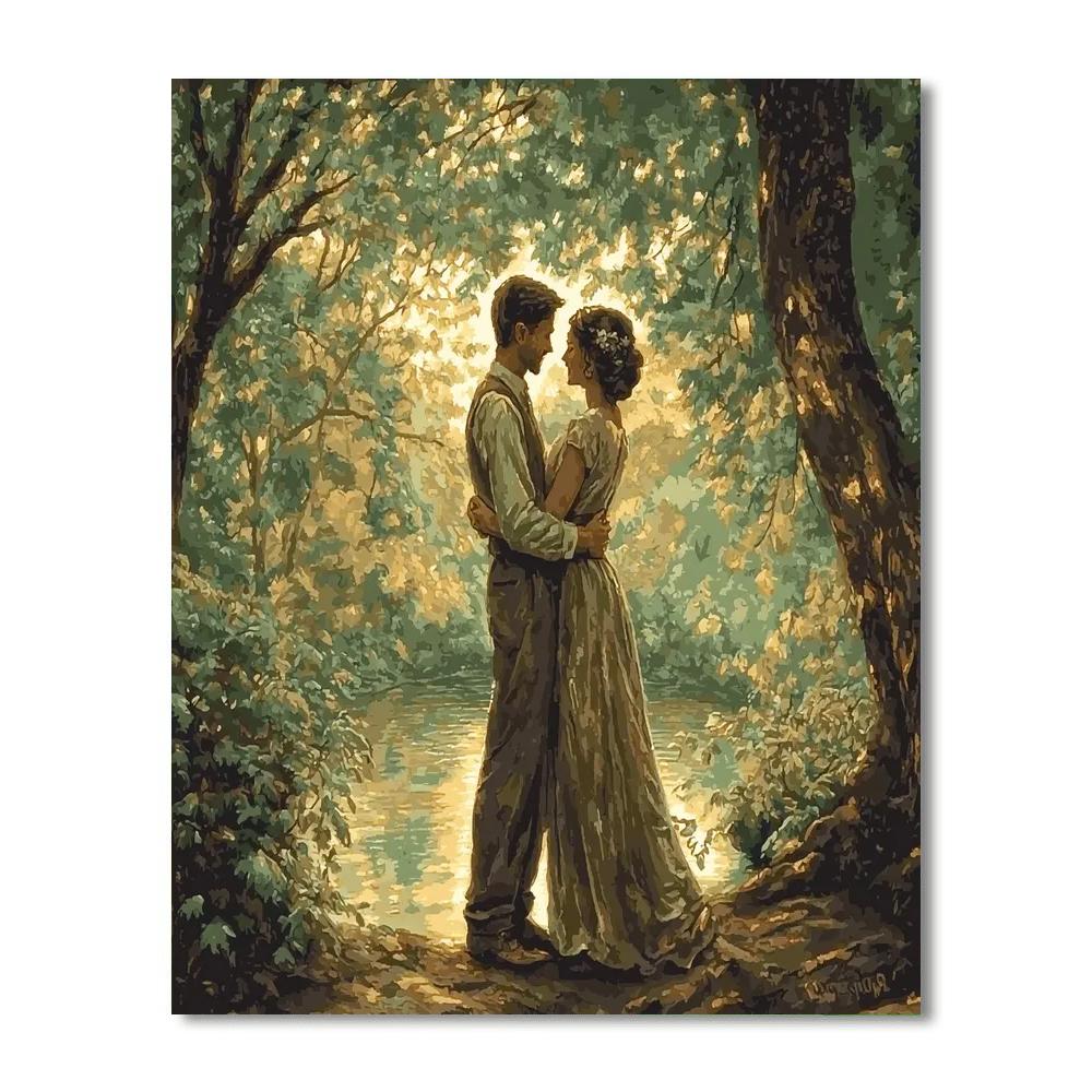 Gentle Love Among The Ferns Paint By Color