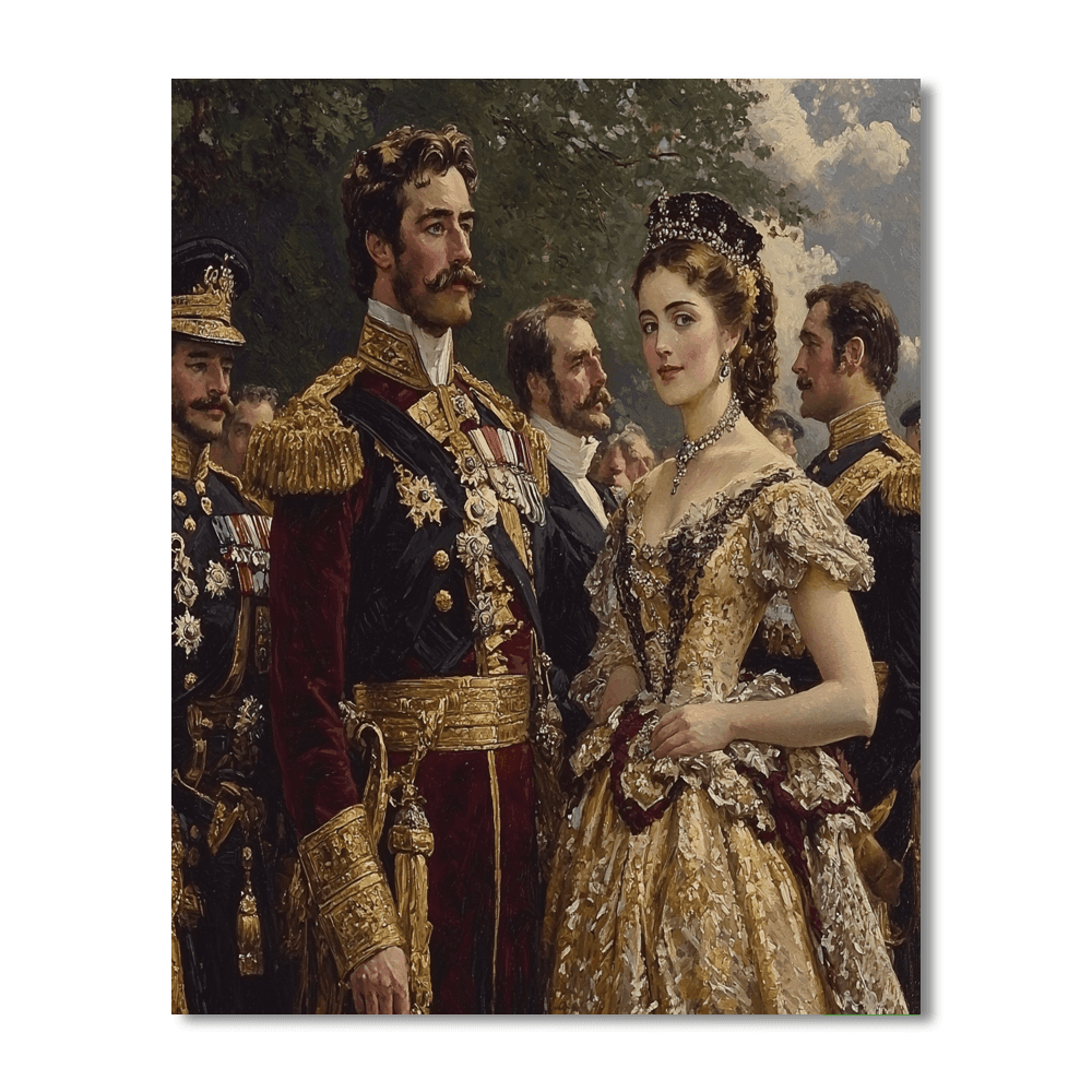 John Singer Sargent Inspired Historical Royal Portraits  Paint By Numbers Kits