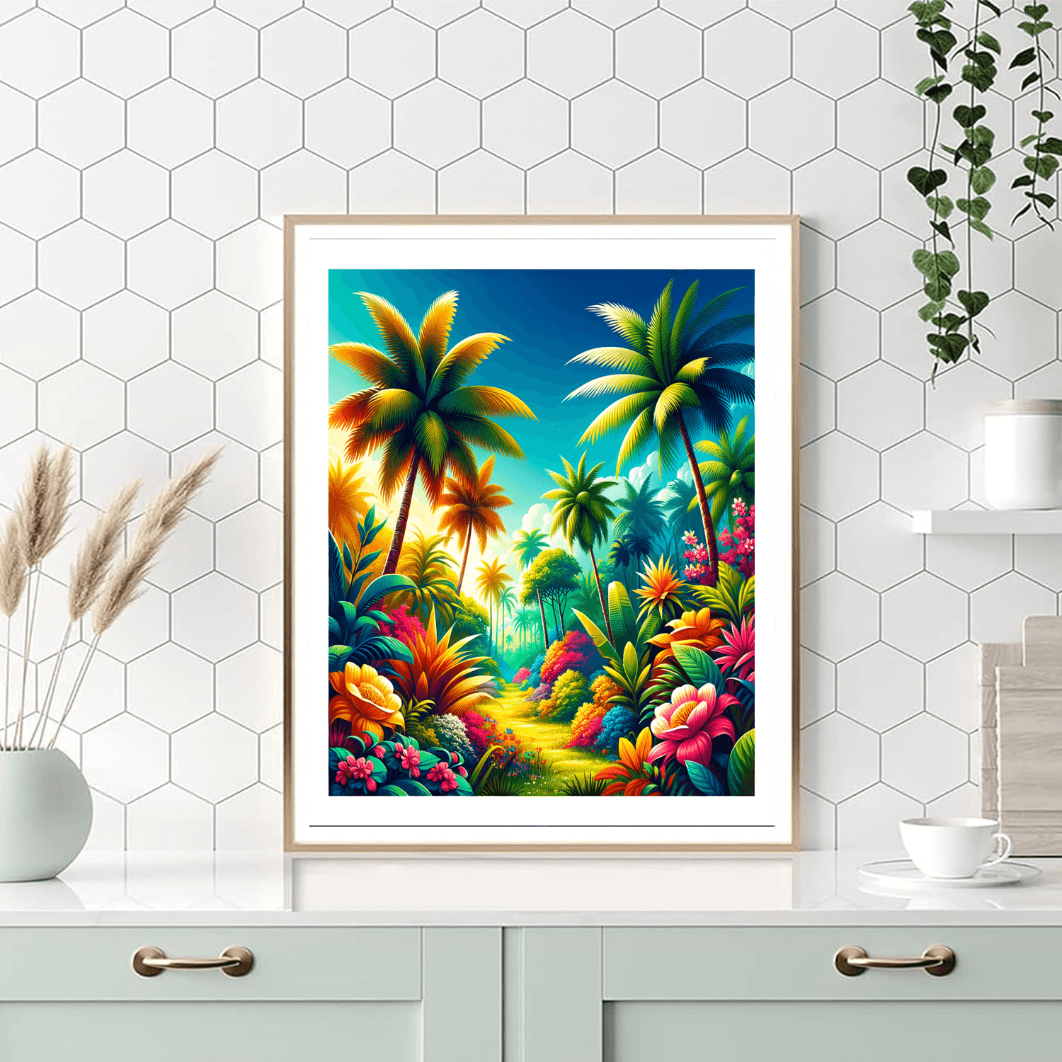 Delightful Tropical Paradise DIY Paint By Numbers