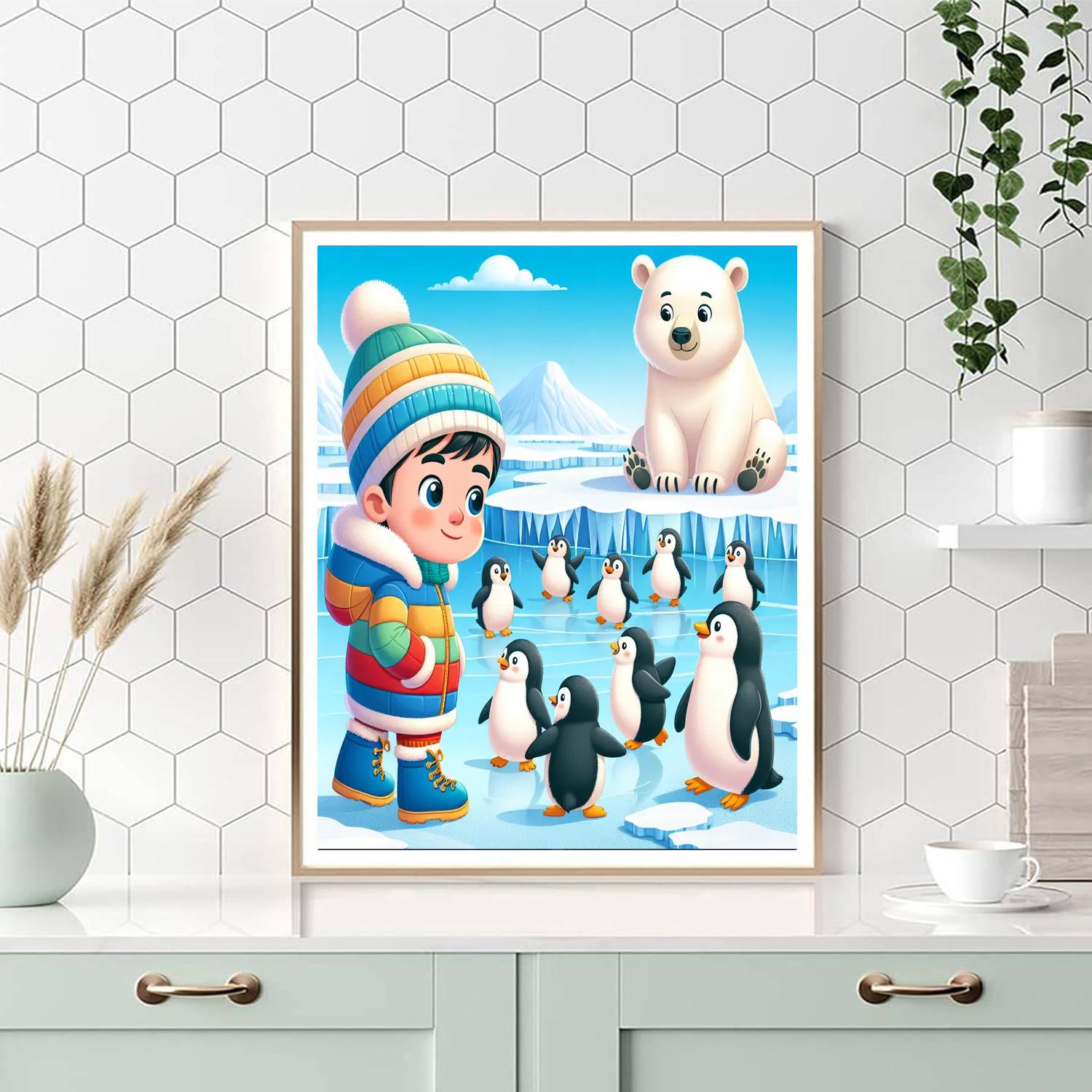 Arctic Circle Adventure Painting Number Kit
