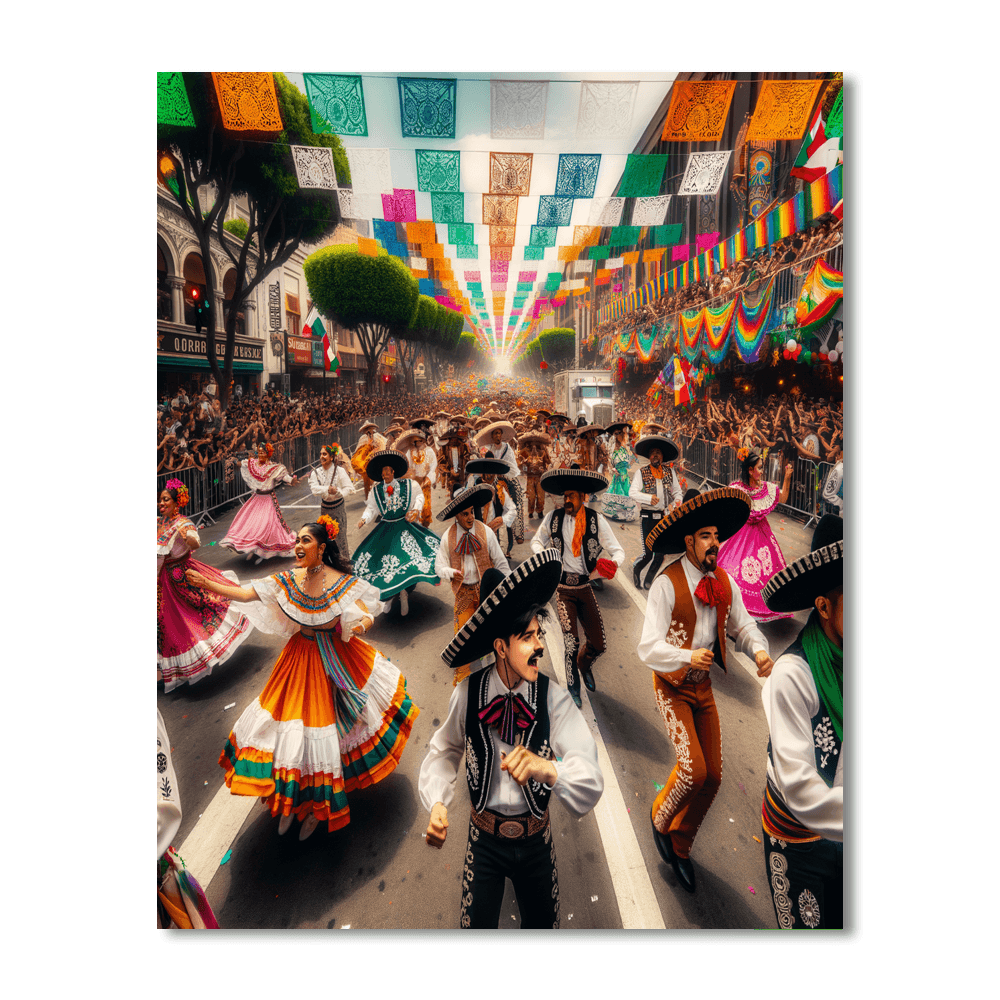 Cinco De Mayo - Mexico Number Painting