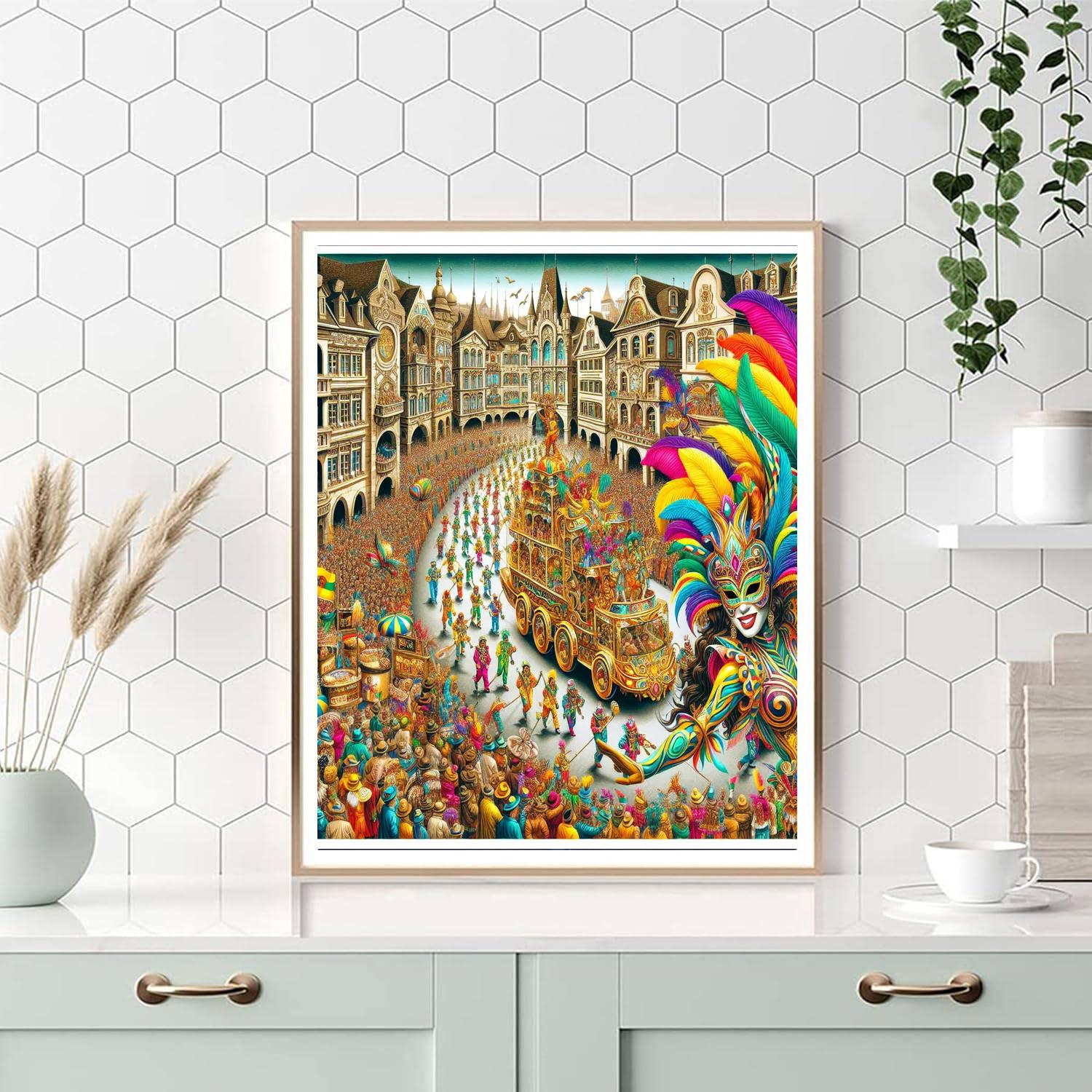 Zürcher Fasnacht Number Painting