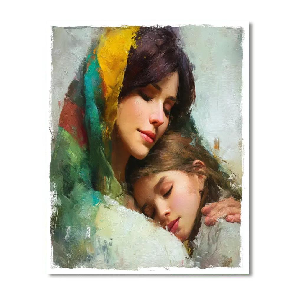 Sweet Moments Of Cuddle Painting Number Kit